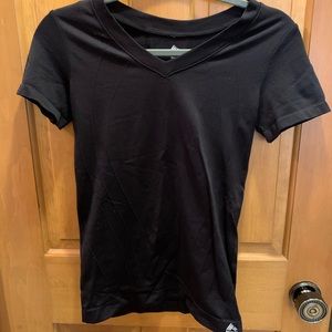 Black seamless short sleeve shirt